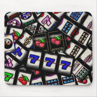 Collage of Slot Machine Reels Mouse Pad