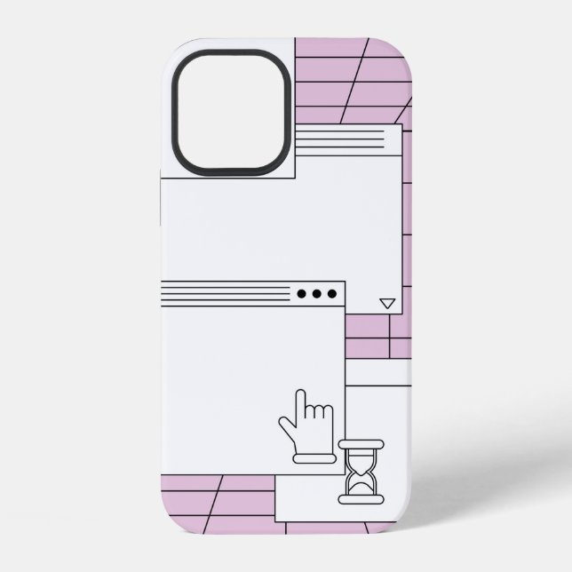 Collage of user interface elements. Cyberpunk and  iPhone Case (Back)