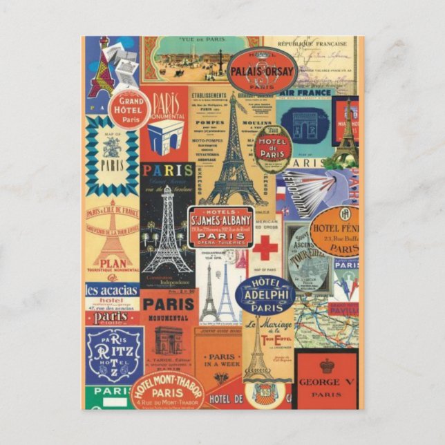 Collage Paris Postcard (Front)