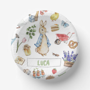 Collage Peter the Rabbit Paper Plate