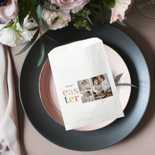 Collage Photo And Colourful Easter   Holiday Gift Favour Bags