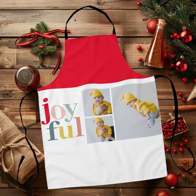 Collage Photo And Colourful Joyful | Holiday Gift Apron (Creator Uploaded)