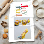 Collage Photo And Colourful Joyful | Holiday Gift Tea Towel<br><div class="desc">Collage Photo And Colourful Joyful | Holiday Gift</div>
