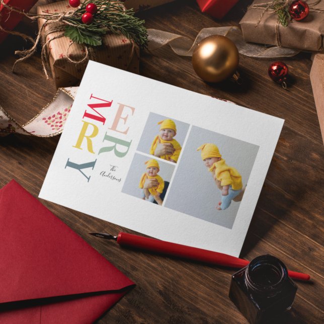 Collage Photo And Colourful Merry | Happy Holiday (Creator Uploaded)