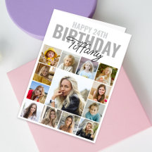 Collage Photo Any Age Happy Birthday