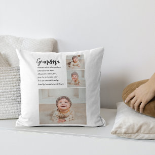 Collage Photo & Best Grandma Ever Best Beauty Gift Cushion