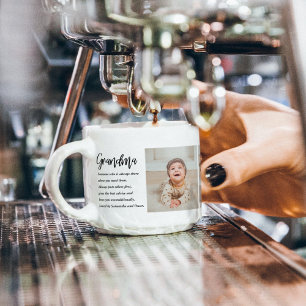 Collage Photo & Best Grandma Ever Best Beauty Gift Espresso Cup