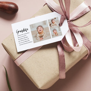 Collage Photo & Best Grandma Ever Best Beauty Gift Gift Tags