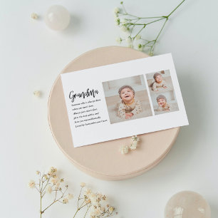 Collage Photo & Best Grandma Ever Best Beauty Gift Holiday Postcard