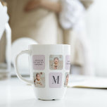 Collage Photo & Best Grandma Ever Best Purple Gift Latte Mug<br><div class="desc">Collage Photo & Best Grandma Ever Best Purple Gift . Best Personalised Gift For Mothers day,  Woman's day or Mum Birthday. Surprise Mum With a Gift That’s As Amazing As She Is.</div>