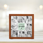 Collage Photo Best Grandpa Ever Pastel Mint Gift Desk Organiser<br><div class="desc">This beautiful collage photo is the perfect way to express your love for your grandpa. Featuring the heartfelt message "We love you grandpa" in elegant lettering against a soothing pastel mint background, this piece captures the warmth and affection you feel for your grandpa. The collage design allows you to include...</div>