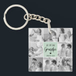 Collage Photo Best Grandpa Ever Pastel Mint Gift Key Ring<br><div class="desc">This beautiful collage photo is the perfect way to express your love for your grandpa. Featuring the heartfelt message "We love you grandpa" in elegant lettering against a soothing pastel mint background, this piece captures the warmth and affection you feel for your grandpa. The collage design allows you to include...</div>