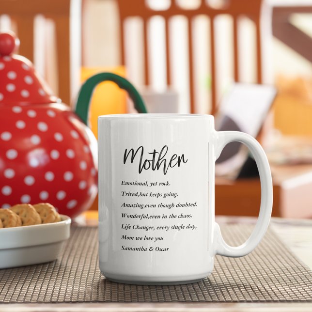 Collage Photo & Best Mother Quote Lovely Gift Coffee Mug (Creator Uploaded)