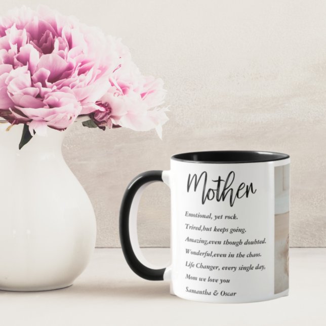 Collage Photo & Best Mother Quote Lovely Gift Mug (Creator Uploaded)