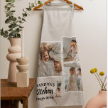 Collage Photo & Grandma Kitchen Is Always Open Apron<br><div class="desc">Looking for the perfect gift for your grandma, or for anyone who loves spending time in the kitchen? Look no further than this unique and customisable product! Featuring a beautiful collage of your favourite photos, this design is sure to capture your memories and make them last. And with the charming...</div>