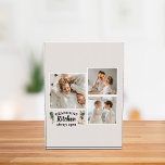 Collage Photo & Grandma Kitchen Is Always Open Block<br><div class="desc">Looking for the perfect gift for your grandma, or for anyone who loves spending time in the kitchen? Look no further than this unique and customisable product! Featuring a beautiful collage of your favourite photos, this design is sure to capture your memories and make them last. And with the charming...</div>