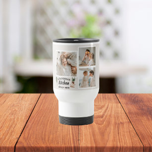 Collage Photo & Grandma Kitchen Is Always Open Travel Mug