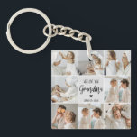 Collage Photo Grey We Love You Grandma Best Gift  Key Ring<br><div class="desc">"Collage Photo Grey We Love You Grandma Best Gift" is likely a description for a photo frame or display that features a collage of photos in shades of grey with the words "We Love You Grandma" prominently displayed. This would make for a thoughtful and sentimental gift for a grandmother on...</div>