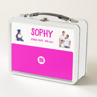 COLLAGE photo Lunchbox fuchia To Customise