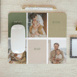 Collage Photo Modern Best Dad Ever Gift Mouse Pad<br><div class="desc">A Collage Photo Modern Best Dad Ever Gift is a perfect way to show your appreciation for your dad. This gift consists of a modern-style photo collage, which includes multiple photos of you and your dad, highlighting the special moments and memories you've shared together. The photos are arranged in a...</div>