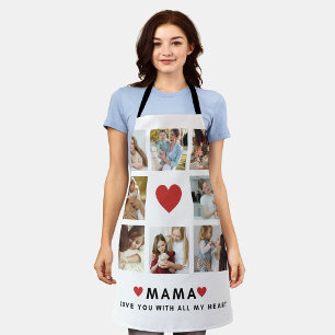 Collage Photo Mum We Love You Best Mother Gift Apron