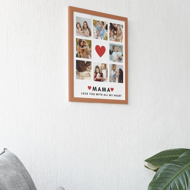 Collage Photo Mum We Love You Best Mother Gift Poster (Creator Uploaded)