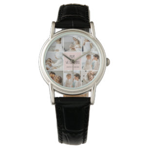 Collage Photo Mum We Love You Best Mother Gift Watch