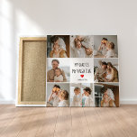 Collage Photo | My Dad Is My Valentine Gift Canvas Print<br><div class="desc">Collage Photo | My Dad Is My Valentine Gift</div>