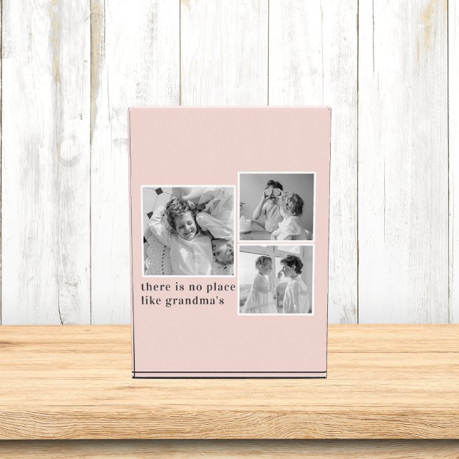 Collage Photo Pastel Pink Best Grandma Gift (Creator Uploaded)