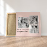 Collage Photo Pastel Pink Best Grandma Gift Canvas Print<br><div class="desc">Looking for the perfect gift for your grandmother? Consider a beautiful collage photo in pastel pink tones. This sentimental and thoughtful gift is perfect for any occasion, from birthdays to Mother's Day and beyond. The collage photo can be customised to include pictures of your grandmother's loved ones, including her children,...</div>