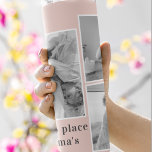 Collage Photo Pastel Pink Best Grandma Gift Thermal Tumbler<br><div class="desc">Looking for the perfect gift for your grandmother? Consider a beautiful collage photo in pastel pink tones. This sentimental and thoughtful gift is perfect for any occasion, from birthdays to Mother's Day and beyond. The collage photo can be customised to include pictures of your grandmother's loved ones, including her children,...</div>