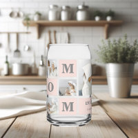 Collage Photo Pink We Love You Grandma Best Gift