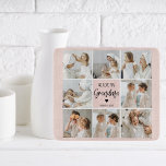 Collage Photo Pink We Love You Grandma Best Gift Cutting Board<br><div class="desc">"Collage Photo Pink We Love You Grandma Best Gift" could refer to a sentimental and personalised gift for a grandmother. This gift may include a collection of photos arranged in a collage format, set against a pink background to add a touch of warmth and femininity. The collage could be created...</div>