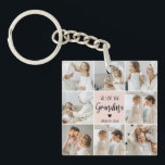 Collage Photo Pink We Love You Grandma Best Gift Key Ring<br><div class="desc">"Collage Photo Pink We Love You Grandma Best Gift" could refer to a sentimental and personalised gift for a grandmother. This gift may include a collection of photos arranged in a collage format, set against a pink background to add a touch of warmth and femininity. The collage could be created...</div>