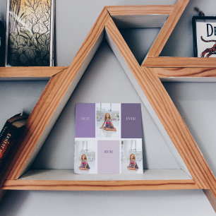 Collage Photo Purple Best Mum Ever Gift