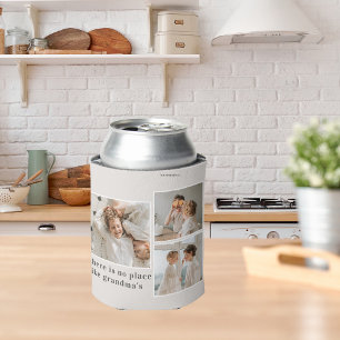 Collage Photo & Quote Best Grandma Gift Can Cooler