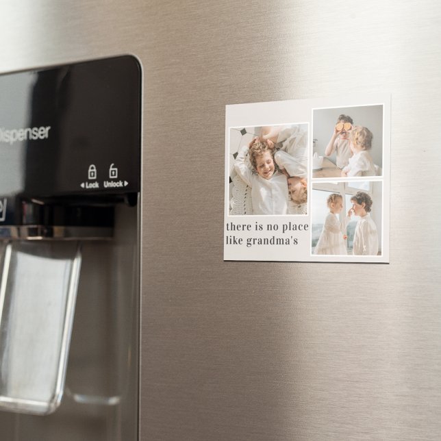 Collage Photo & Quote Best Grandma Gift Magnet (Creator Uploaded)