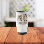 Collage Photo & Quote Best Grandma Gift Travel Mug<br><div class="desc">A Collage Photo & Quote Best Grandma Gift is a thoughtful and personalised present for a beloved grandmother. This gift typically includes a collage of photos that feature the grandma, her children, grandchildren, and other loved ones. The photos are arranged in a creative and artistic manner, with different sizes and...</div>