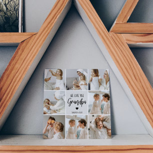 Collage Photo We Love You Grandpa Gift