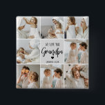 Collage Photo | We Love You Grandpa Gift  15 Cm Square Badge<br><div class="desc">Collage Photo | We Love You Grandpa Gift</div>