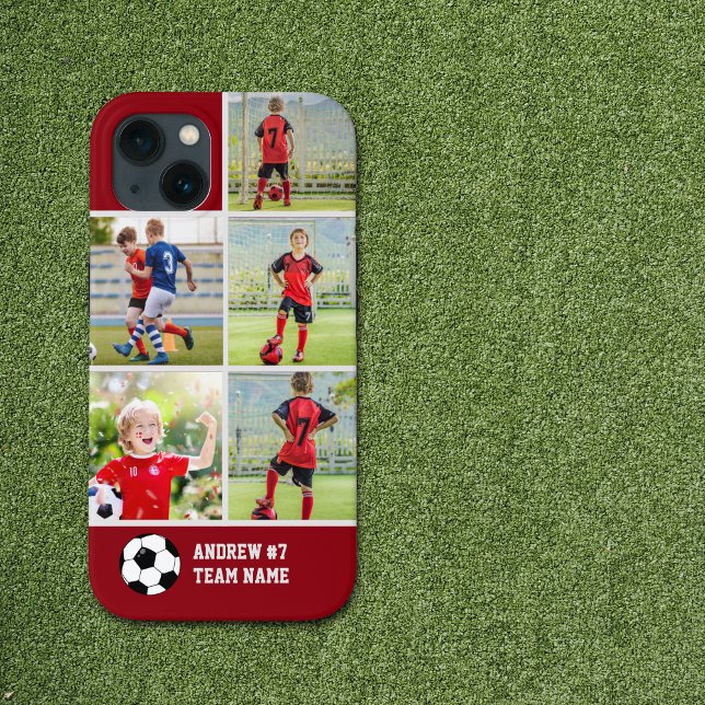 Collage photos Children's Soccer Team  Case-Mate iPhone Case (Creator Uploaded)