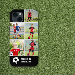 Collage photos Children's Soccer Team  iPhone 13 Case