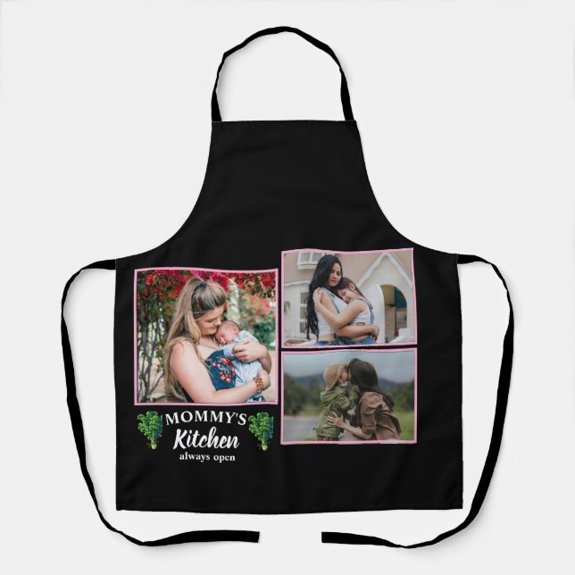 Collage Photos | "Mummy's Kitchen is Always Open Apron (Front)