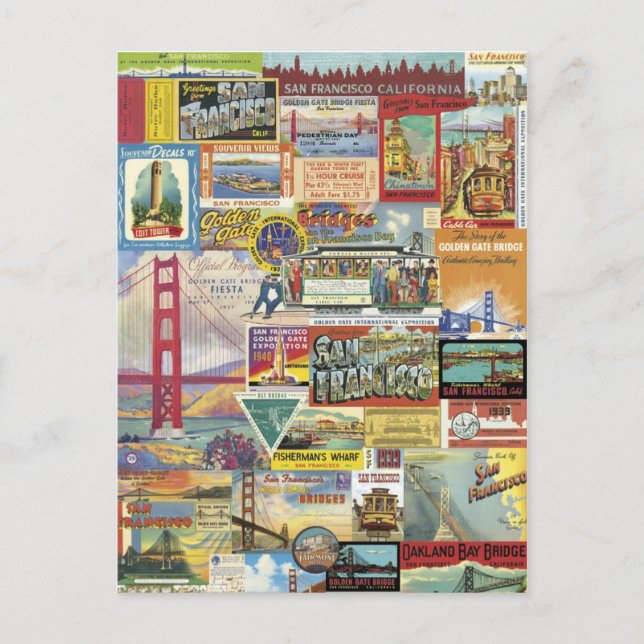 Collage San Francisco Postcard (Front)