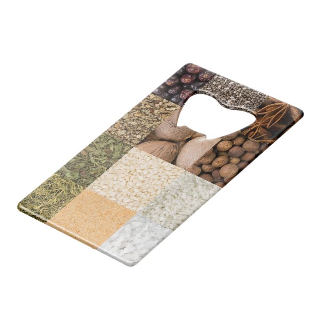 Collage set of spices and food ingredients (Front Angled)