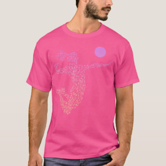 Collage Silhouette Volleyball Player Shirt Womens 
