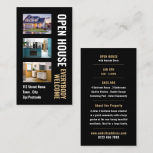 Collage Style Realtor Open House Advertising Cards