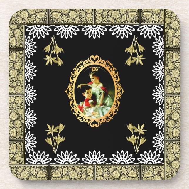 collage vintage coaster (Front)