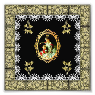 collage vintage photo print