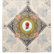 Collage vintage Retro with lace and flowers